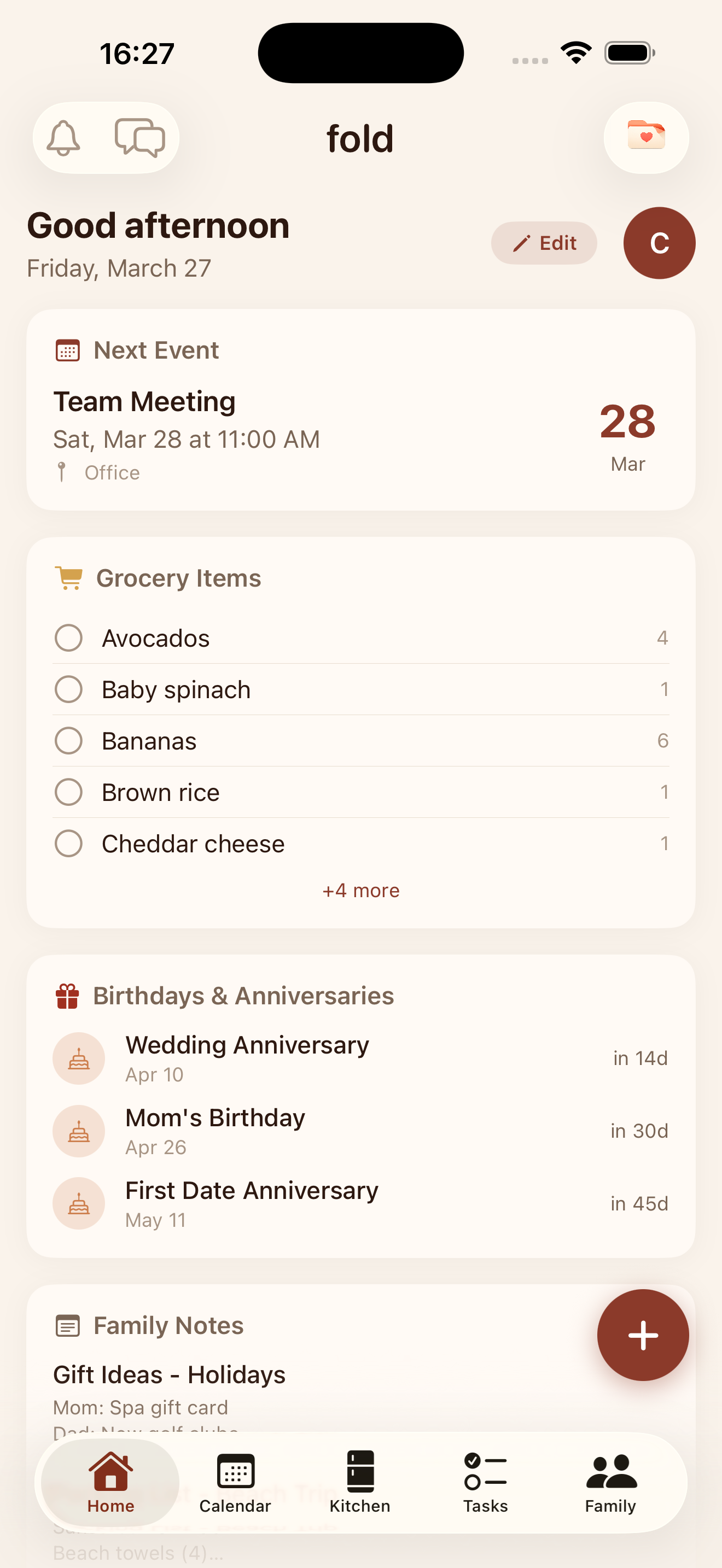 Fold Home Screen